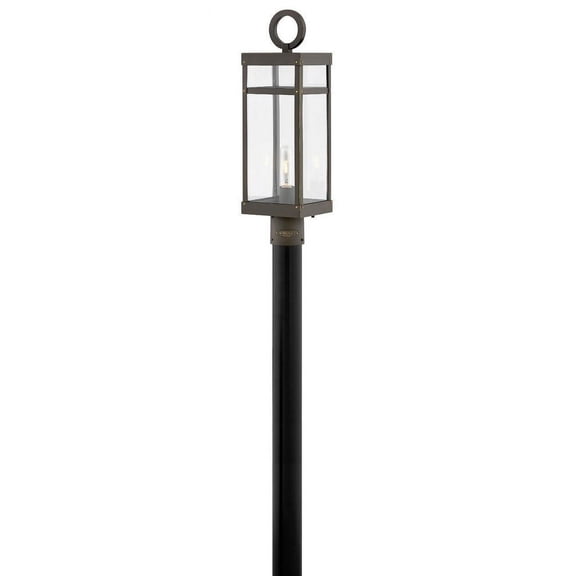 2801OZ-Hinkley Lighting-Porter - 1 Light Medium Outdoor Post or Pier Mount Lantern in Transitional Style - 6.5 Inches Wide by 22.75 Inches High-Oil
