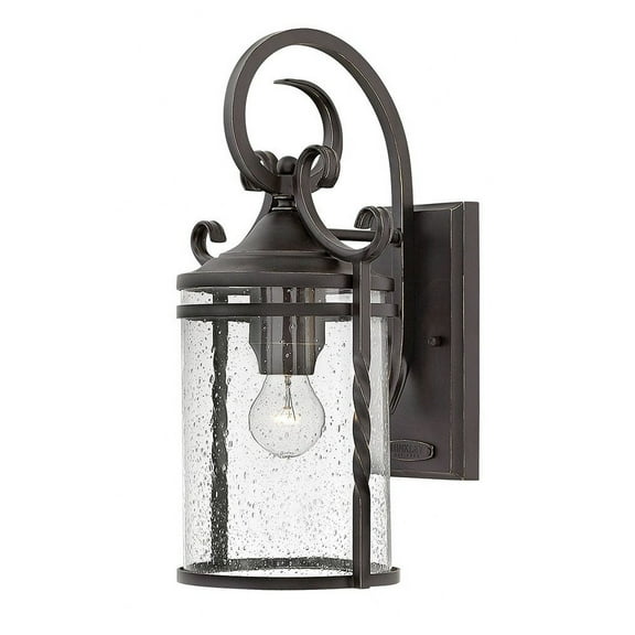 1144OL-CL Hinkley Lighting Casa - 1 Light Medium Outdoor Wall Lantern in Rustic Style - 9.75 Inches Wide by 17.5 Inches High-Clear Seedy Glass Color