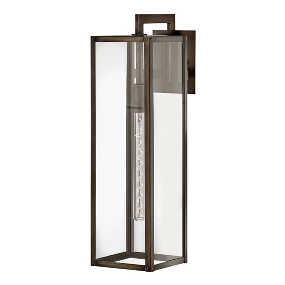2595BU-LL Hinkley Lighting Max - 1 Light Large Outdoor Wall Lantern in Transitional Style - 7 Inches Wide by 25 Inches High-Burnished Bronze