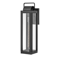 2845BK Hinkley Lighting Sag Harbor - 1 Light Large Outdoor Wall Lantern in Traditional and Coastal Style - 5.5 Inches Wide by 21.25 Inches High-Black