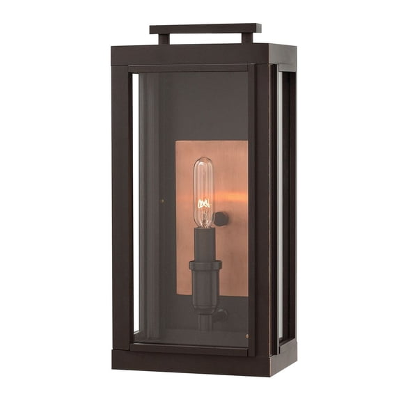 2910OZ-LL-Hinkley Lighting-Sutcliffe - 1 Light Small Outdoor Wall Lantern in Traditional Style - 7 Inches Wide by 14 Inches High-Oil Rubbed Bronze