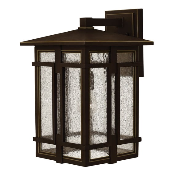 1965OZ Hinkley Lighting Tucker - One Light Outdoor Wall Mount in Transitional and Craftsman Style - 11 Inches Wide by 18 Inches High-Oil Rubbed Bronze