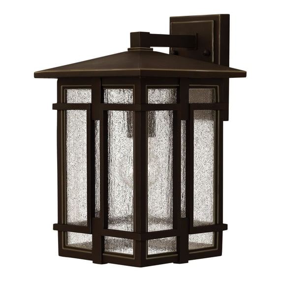 1964OZ Hinkley Lighting Tucker - One Light Outdoor Wall Mount in Transitional and Craftsman Style - 9 Inches Wide by 14.75 Inches High-Oil Rubbed