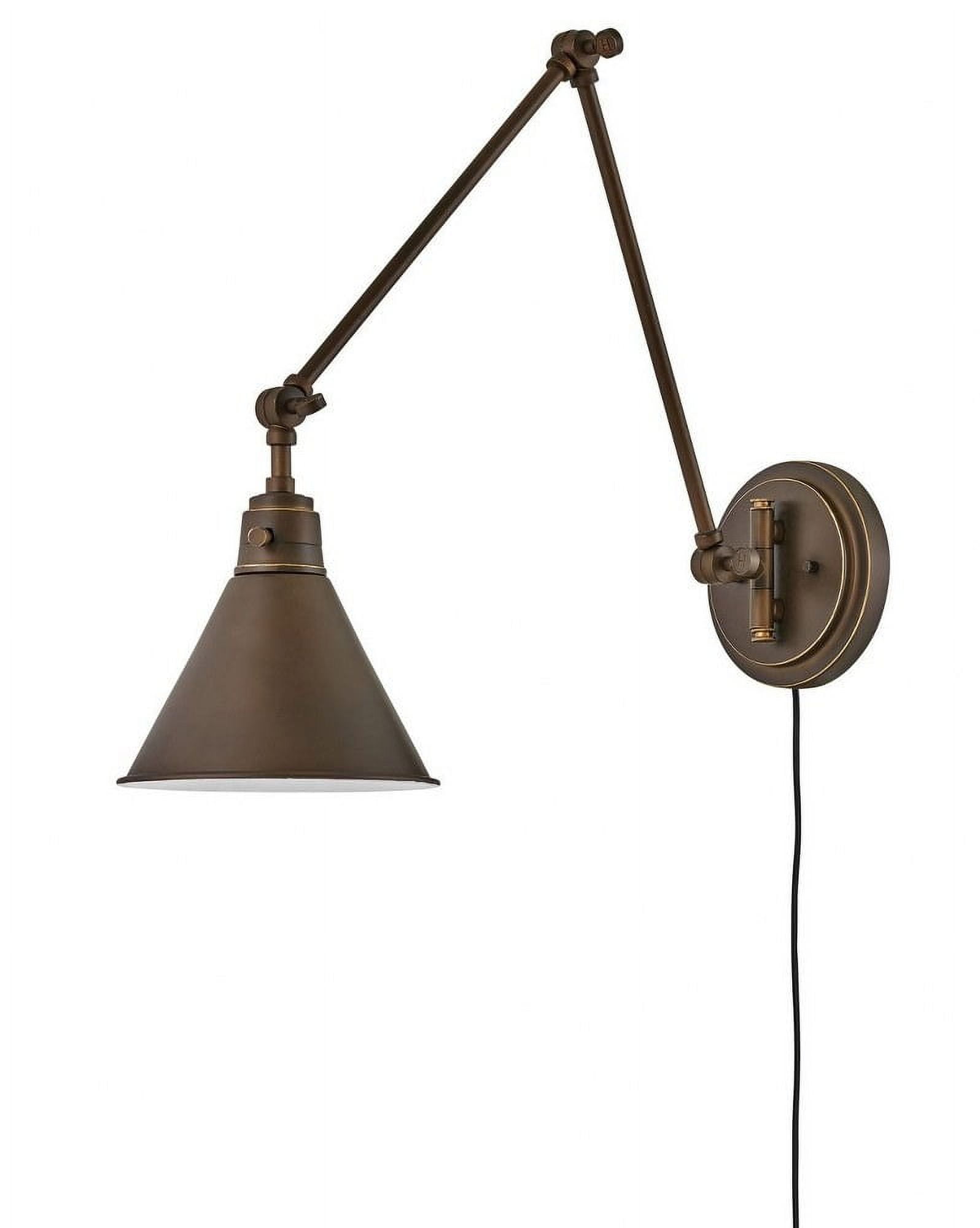 Olde Bronze Adjustable Arm Wall Sconce