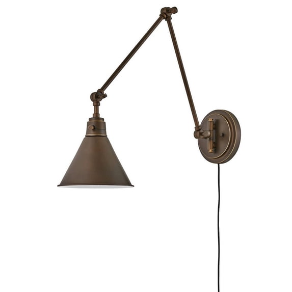 3692OB Hinkley Lighting Arti - 1 Light Medium Wall Sconce in Transitional Style - 7.75 Inches Wide by 18.25 Inches High-Olde Bronze Finish