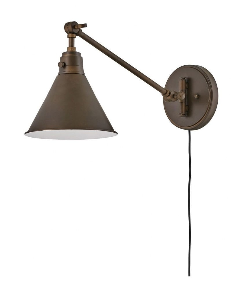Olde Bronze Adjustable Arm Wall Sconce