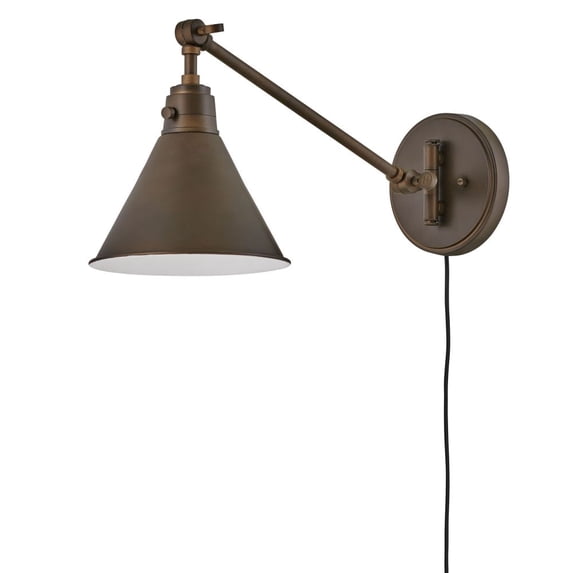 3690OB Hinkley Lighting Arti - 1 Light Small Wall Sconce in Transitional Style - 7.75 Inches Wide by 10.25 Inches High-Olde Bronze Finish-Olde Bronze