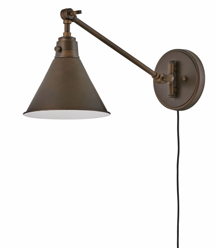 Olde Bronze Adjustable Arm Wall Sconce