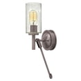 thumbnail image 1 of 3380AN Hinkley Lighting Collier - 1 Light Wall Sconce in Traditional and Mid-Century Modern Style - 5 Inches Wide by 16.75 Inches High-Antique Nickel, 1 of 1