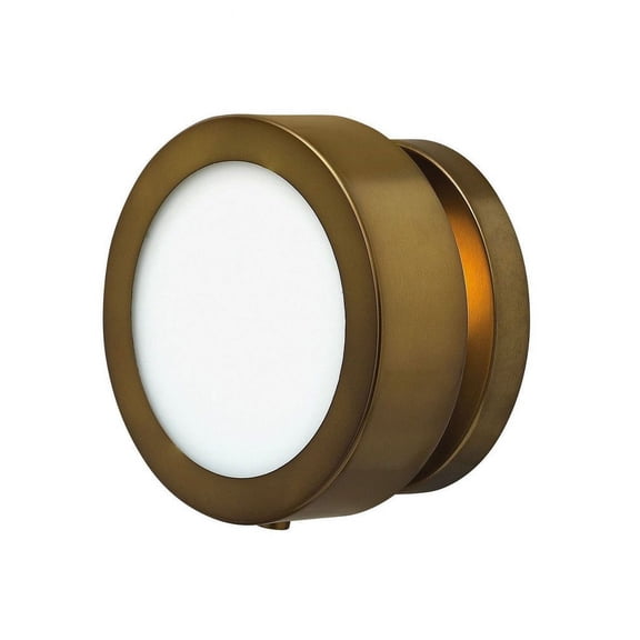 3650HB Hinkley Lighting Mercer - 5W 1 LED Wall Sconce In Mid-Century Modern Style-6.75 Inches Tall and 6.75 Inches Wide-Heritage Brass Finish