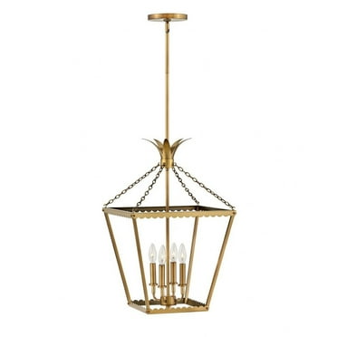 Hinkley Lighting - Palma - 4 Light Medium Pendant-Heritage Brass Finish -