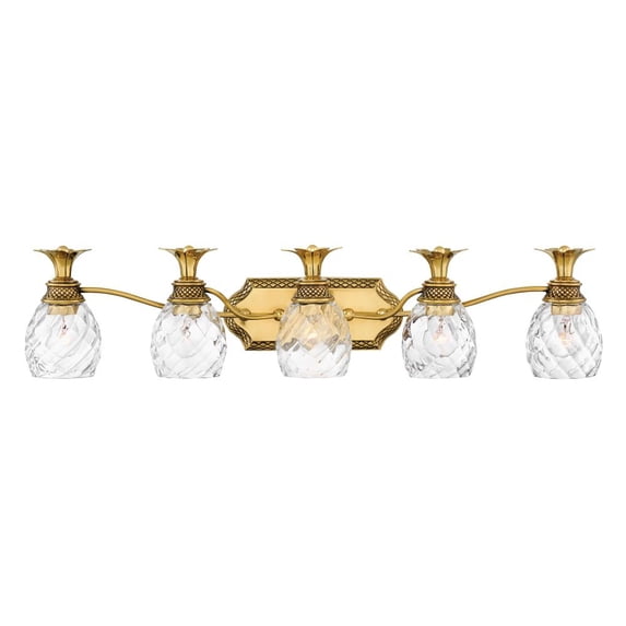 Hinkley Lighting - Plantation - 5 Light Bath Vanity in Traditional and Glam