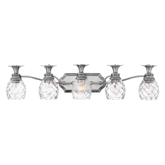 Hinkley Lighting - Plantation - 5 Light Bath Vanity in Traditional and Glam