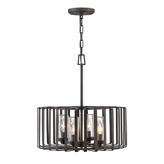 Hinkley Lighting - Reid - 4 Light Outdoor Medium Chandelier in Transitional