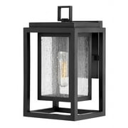 1000BK-LL-Hinkley Lighting-Republic - 1 Light Small Outdoor Wall Lantern in Transitional Style - 7 Inches Wide by 12 Inches High-Black Finish-LED