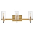 thumbnail image 1 of Ryden 3 - Light Heritage Brass Brass Modern / Transitional - LED Steel Wall Sconce, 1 of 15