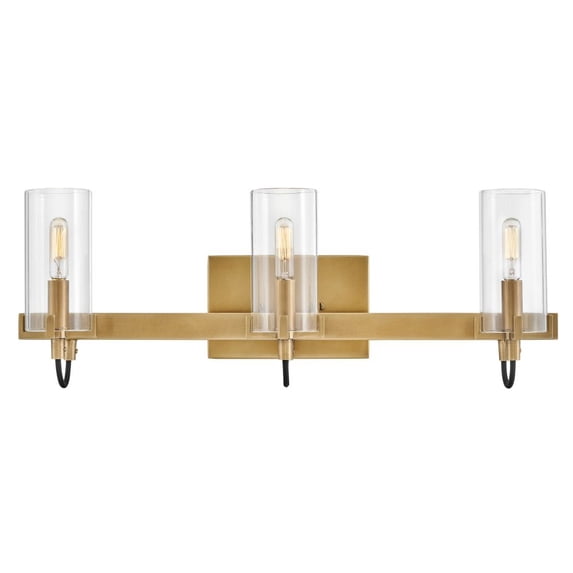 Ryden 3 - Light Heritage Brass Brass Modern / Transitional - LED Steel Wall Sconce
