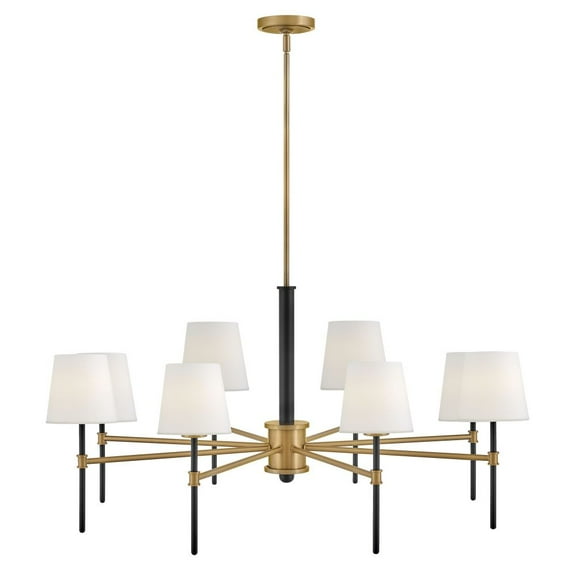 Hinkley Lighting - Saunders - 40W 8 LED Large Chandelier In Mid-Century Modern