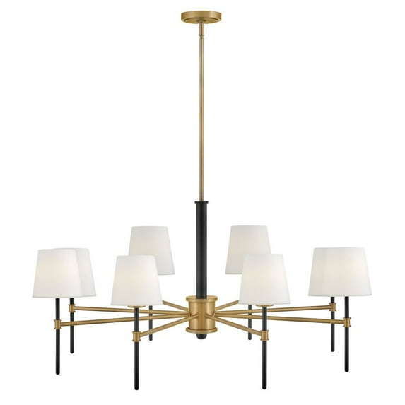 Hinkley Lighting - Saunders - 40W 8 LED Large Chandelier In Mid-Century Modern