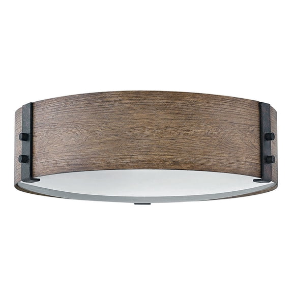 Hinkley Lighting 29203 Sawyer 3 Light 15" Wide Open Air Outdoor Flush Mount Ceiling