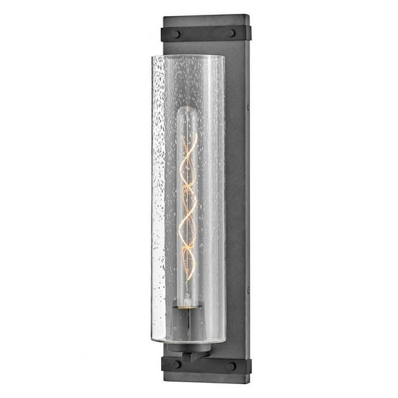 Sawyer 1 - Light Aged Zinc Iron Darkgray Industrial / Rustic - LED Steel Wall Sconce