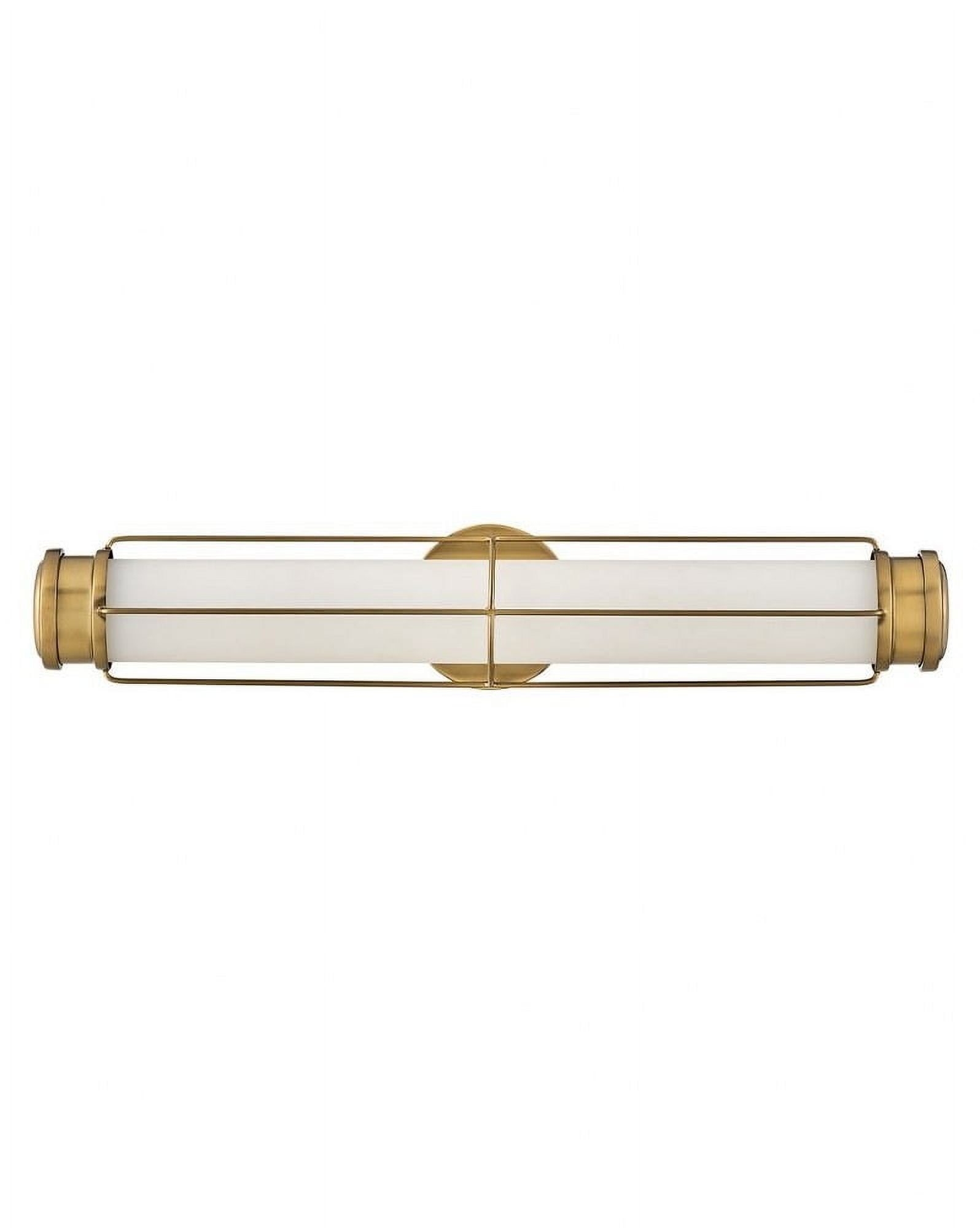 Saylor 24" Heritage Brass Dimmable LED Bath Vanity Light