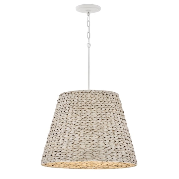 43224TXP Hinkley Lighting Seabrook - 14W 1 LED Medium Chandelier In Bohemian Style-31 Inhces Tall and 24 Inches Wide-Textured Plaster Finish