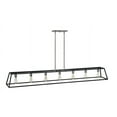 thumbnail image 1 of 3355DZ Hinkley Lighting Fulton - 7 Light Open Frame Linear Chandelier in Transitional-Industrial Style - 65 Inches Wide by 9.75 Inches High-Aged Zinc, 1 of 6