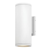 13595TW-LL Hinkley Lighting Silo - 16W 2 LED Mediuml Outdoor Wall Lantern In Modern Style-16 Inches Tall and 6.25 Inches Wide-Textured White Finish