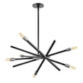 thumbnail image 1 of 4765SK Hinkley Lighting Archer - 6 Light Medium Chandelier in Transitional-Modern-Scandinavian Style - 26 Inches Wide by 26 Inches High-Satin Black, 1 of 7