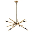 thumbnail image 1 of 4765HB Hinkley Lighting Archer - 6 Light Medium Chandelier in Transitional-Modern-Scandinavian Style - 26 Inches Wide by 26 Inches High-Heritage Brass, 1 of 7