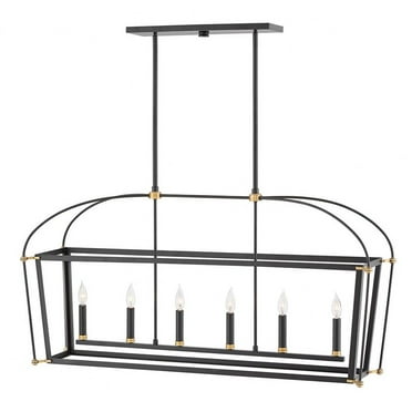 Hinkley Lighting - Six Light Linear Chandelier - Chandelier - Selby - Six Light