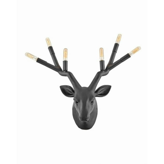 30602BK Hinkley Lighting Stag - 6 Light Wall Sconce-Black Finish
