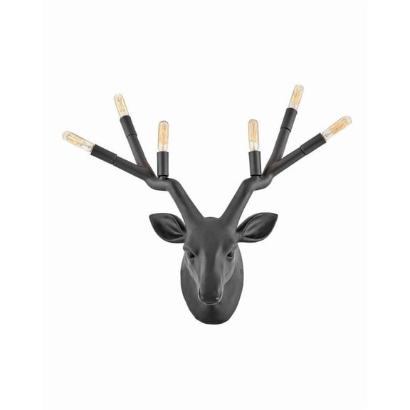 30602BK Hinkley Lighting Stag - 6 Light Wall Sconce-Black Finish