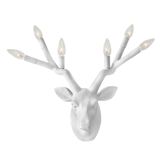 30602CI Hinkley Lighting Stag - 6 Light Wall Sconce-Chalk White Finish