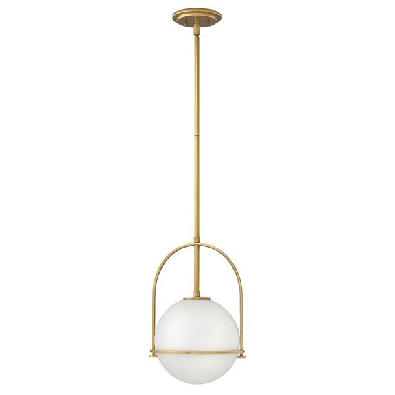 3407HB Hinkley Lighting Somerset - 1 Light Medium Pendant in Transitional Style - 11.5 Inches Wide by 17 Inches High-Heritage Brass Finish