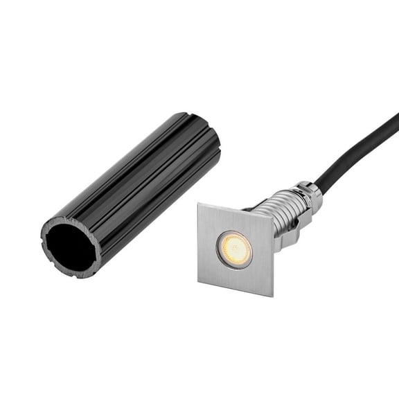 15084SS Hinkley Lighting Sparta - 1.75 Inch Dot LED Small Square Button Light - Stainless Steel Landscaping Indicator