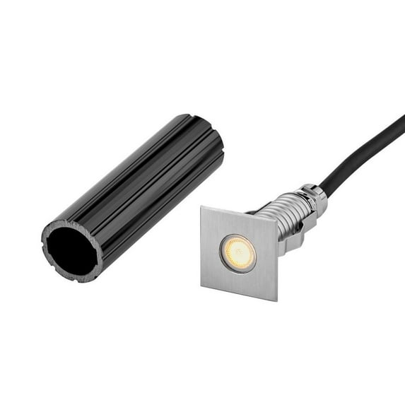 15084SS Hinkley Lighting Sparta - 1.75 Inch Dot LED Small Square Button Light - Stainless Steel Landscaping Indicator