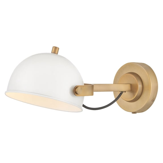 46470CI-HB Hinkley Lighting Spence - 5W 1 LED Medium Adjustable Wall Sconce-6.75 Inches Tall and 7.25 Inches Wide-Chalk White Finish