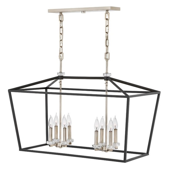 Hinkley Lighting - Stinson - 8 Light Linear Chandelier in Transitional Style -