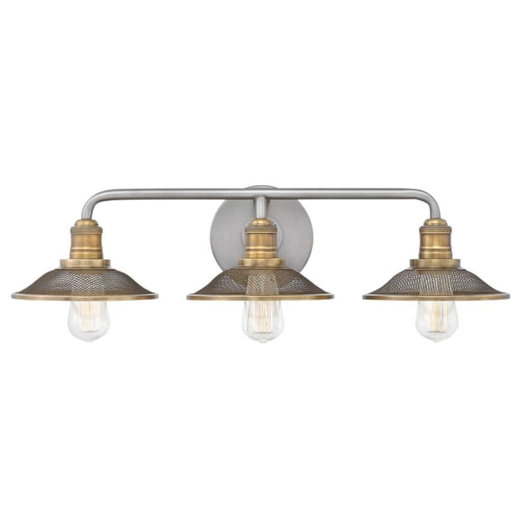 Hinkley Lighting - Three Light Bath - Rigby - 3 Light Bath Vanity in Industrial