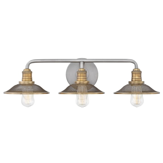 Hinkley Lighting - Three Light Bath - Rigby - 3 Light Bath Vanity in Industrial