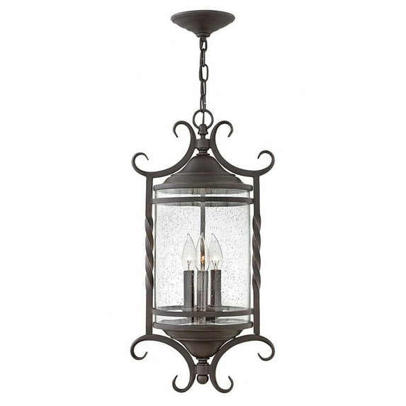 Hinkley Lighting - Three Light Hanging Lantern - Casa - Three Light Outdoor