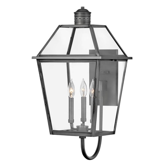 Hinkley Lighting - Three Light Outdoor Lantern - Nouvelle - 3 Light Medium