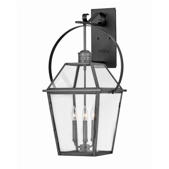 Hinkley Lighting - Outdoor - Nouvelle - 3 Light Medium Outdoor Wall Lantern in