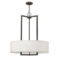thumbnail image 1 of 3204KZ Hinkley Lighting Hampton - 3 Light Medium Drum Chandelier in Transitional Style - 26 Inches Wide by 30.25 Inches High-Buckeye Bronze, 1 of 9