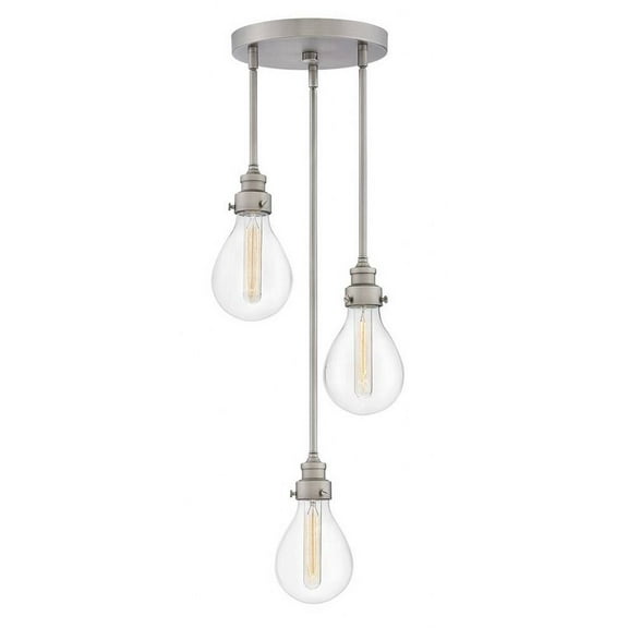 Hinkley Lighting - Three Light Pendant - Denton - 3 Light Medium Pendant in