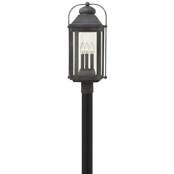 Hinkley Lighting - Three Light Post Top/ Pier Mount - Outdoor - Anchorage - 3