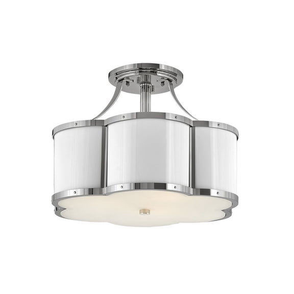 Hinkley Lighting - Three Light Semi-Flush Mount - Foyer - Chance - 3 Light