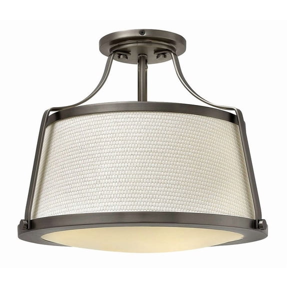 Hinkley Lighting - Three Light Semi-Flush Mount - Foyer - Charlotte - 3 Light